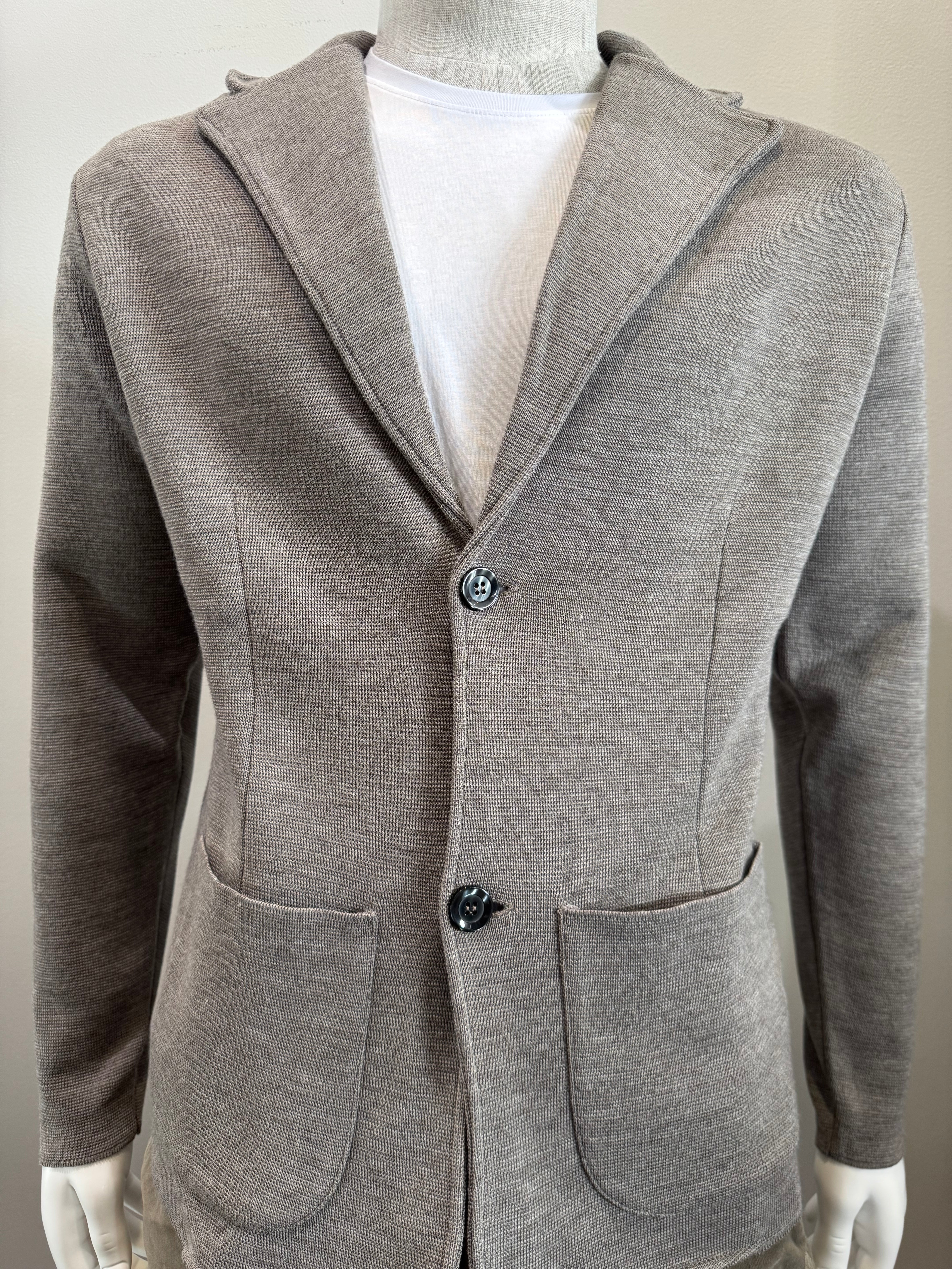 SAND - Merino Wool Knitted Jacket - 243