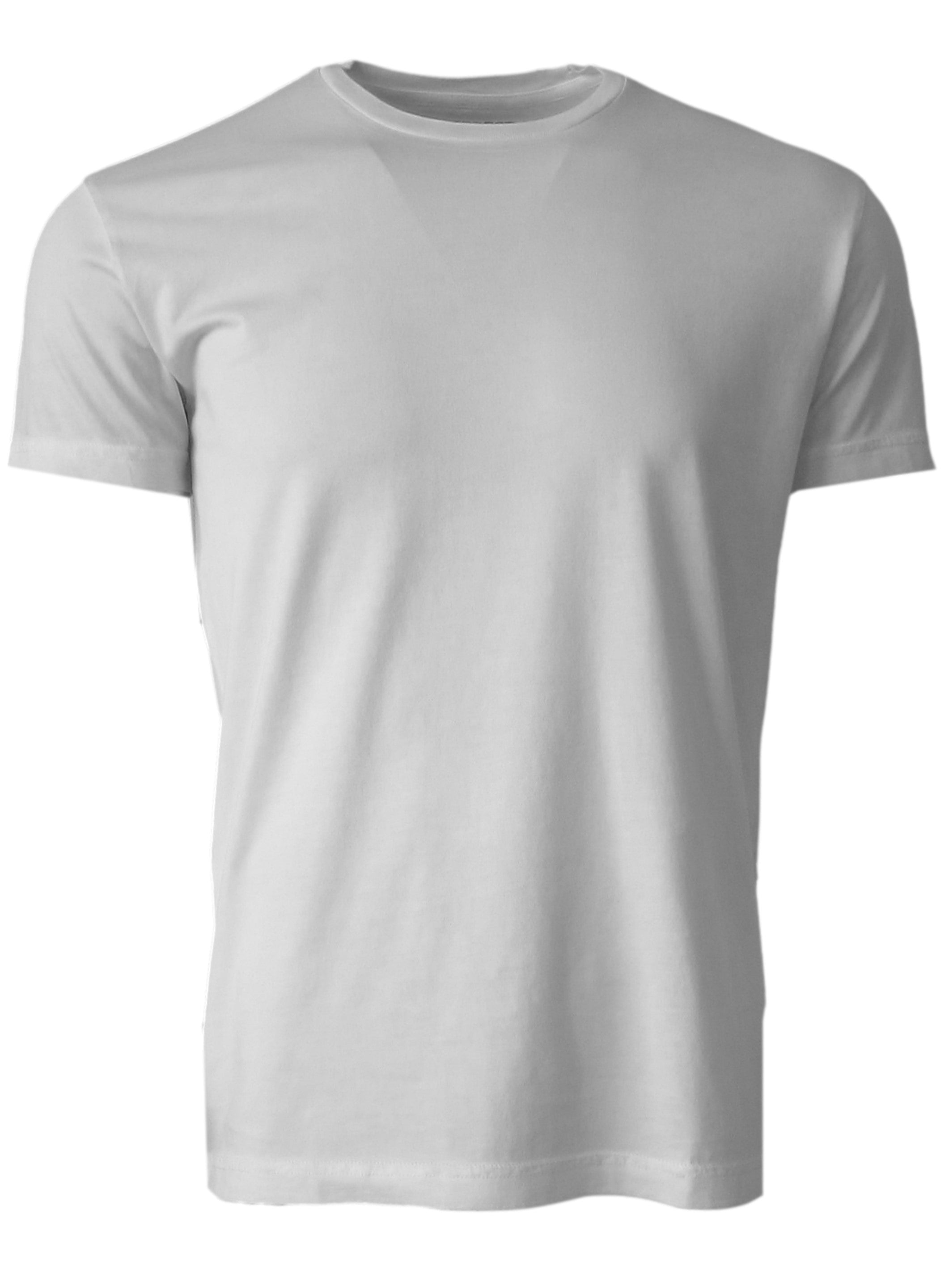 Luxury Crew Neck Short Sleeves Pima Cotton Mens Cement TCSS-7012