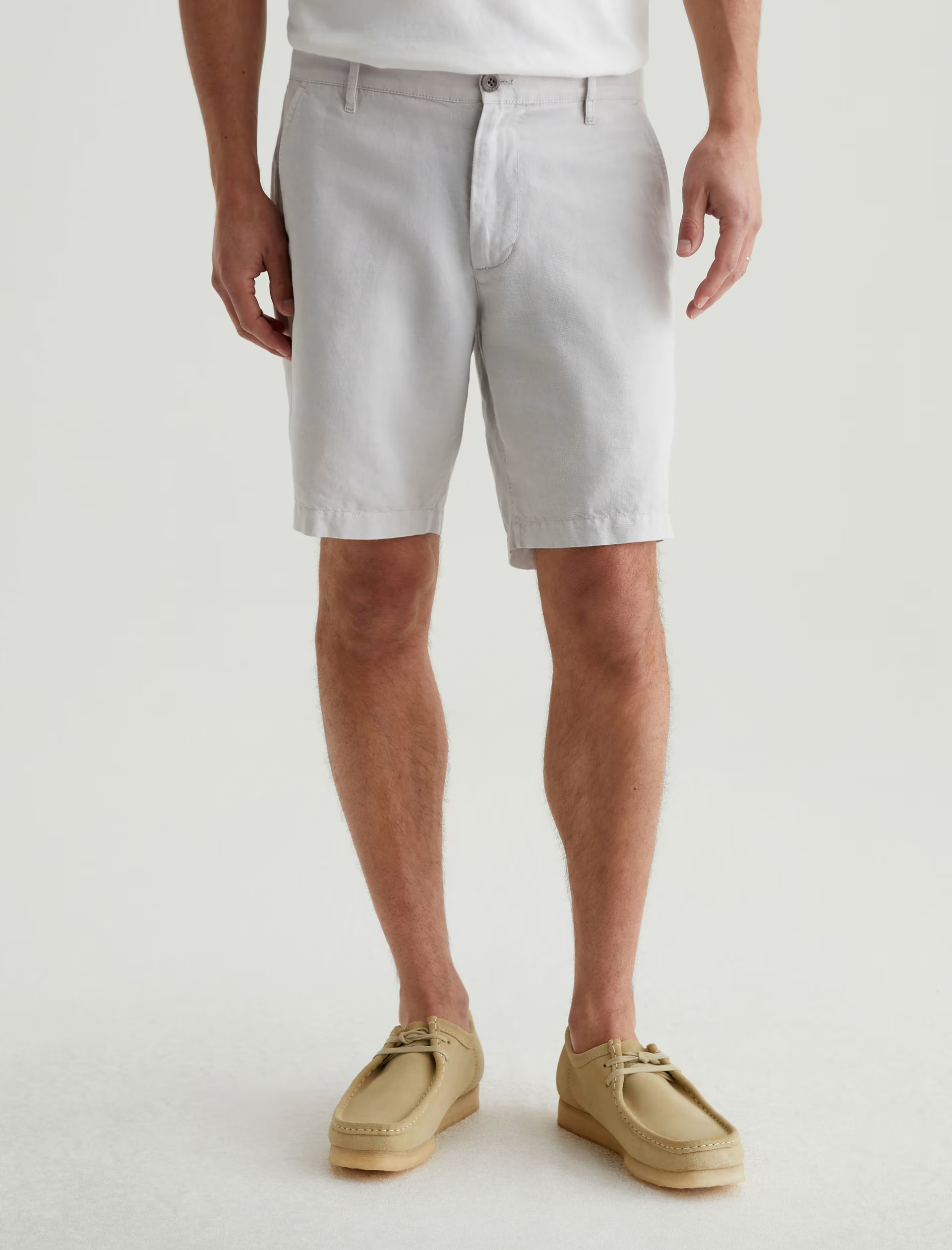 AG - Linen Blend Wanderer Short - Silver Fog