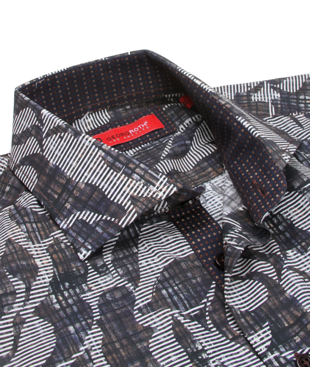 Georg Roth Los Angeles long sleeve button up Men Shirt multi pattern 21004
