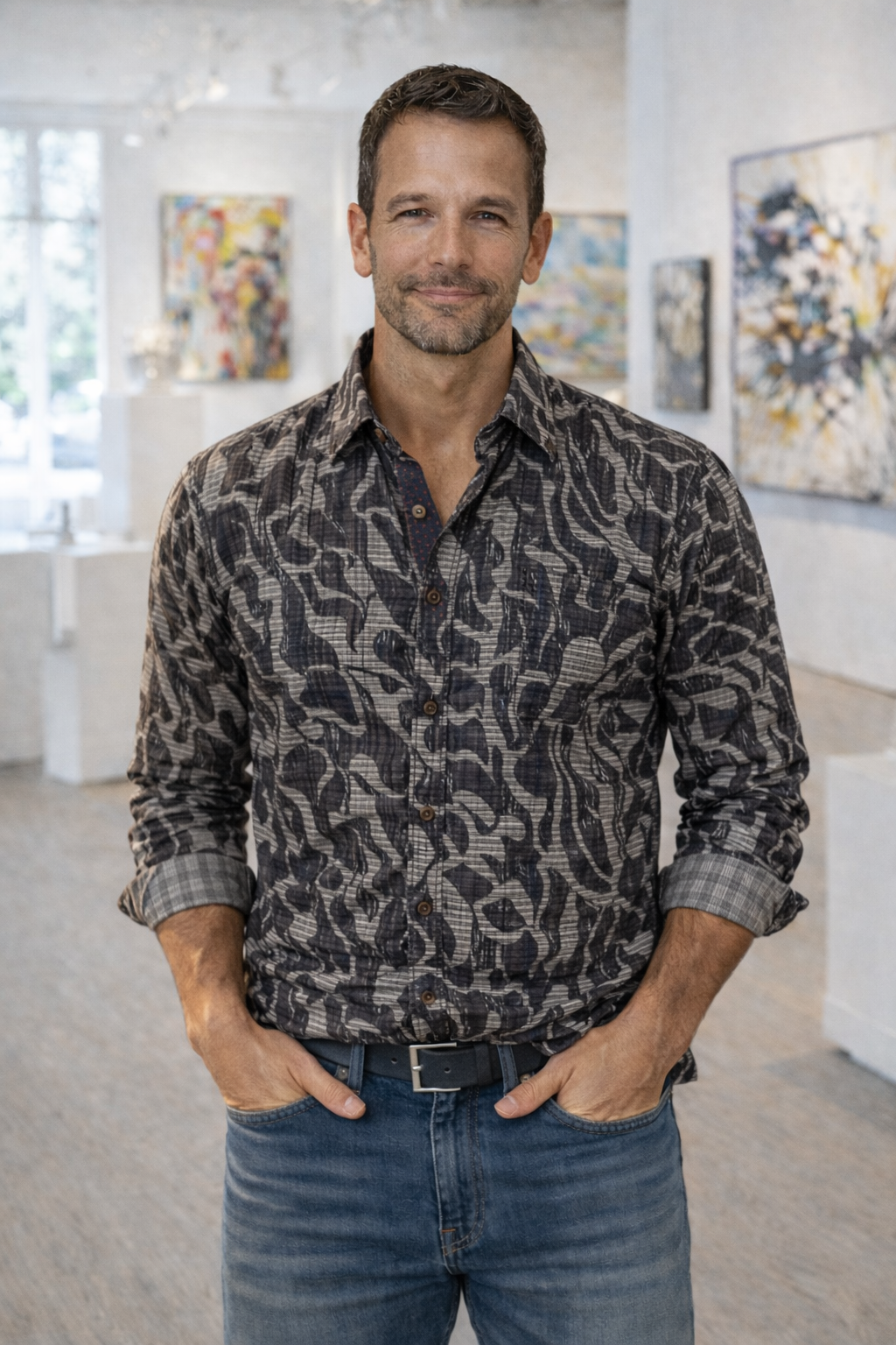 Georg Roth Los Angeles - 21004 Long Sleeves Button Up Shirt