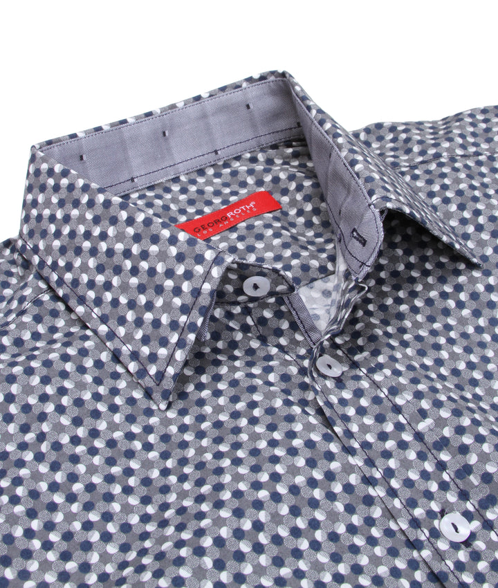 Georg Roth Los Angeles 21033 long sleeve button up Men Shirt mini print