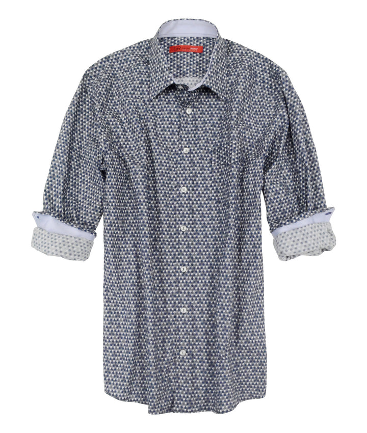 Georg Roth Los Angeles 21033 long sleeve button up Men Shirt mini print