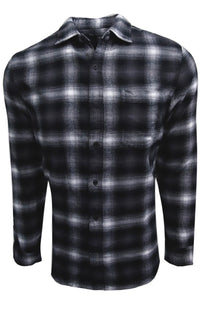 Super soft and cozy flannel plaid works perfect in any wardrobe as an over shirt or on its own. Easy casual with your favorite denims and over a grey, black or white Tee makes an effortless fashion statement.
100% Cotton
1 Breast pocket
Black buttons
Machine wash cold hang to dry or dry clean 