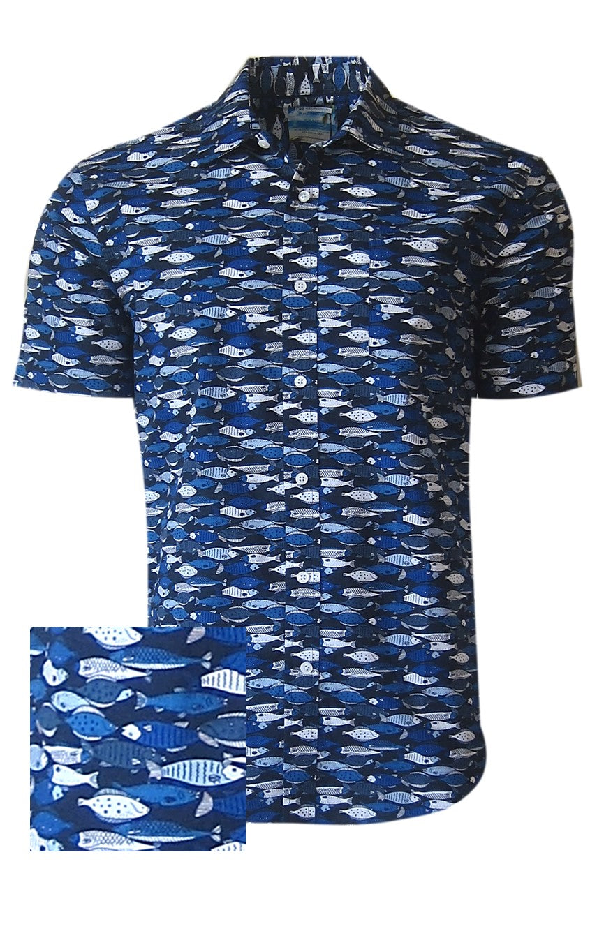Georg Roth Los Angeles 26008 short sleeve button up Men Shirt