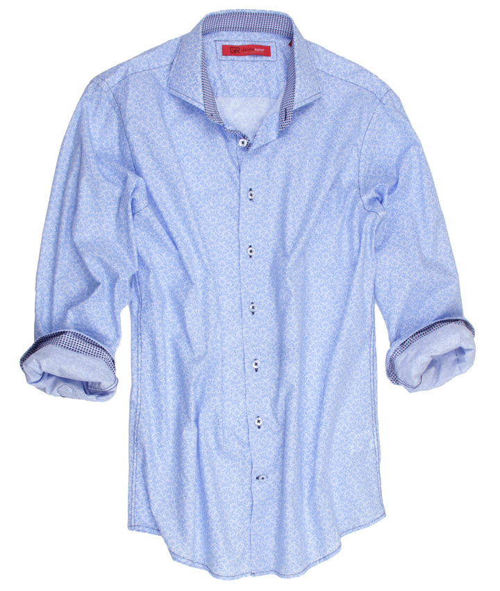 Georg Roth Los Angeles 33000 long sleeve button up Men Shirt mini print