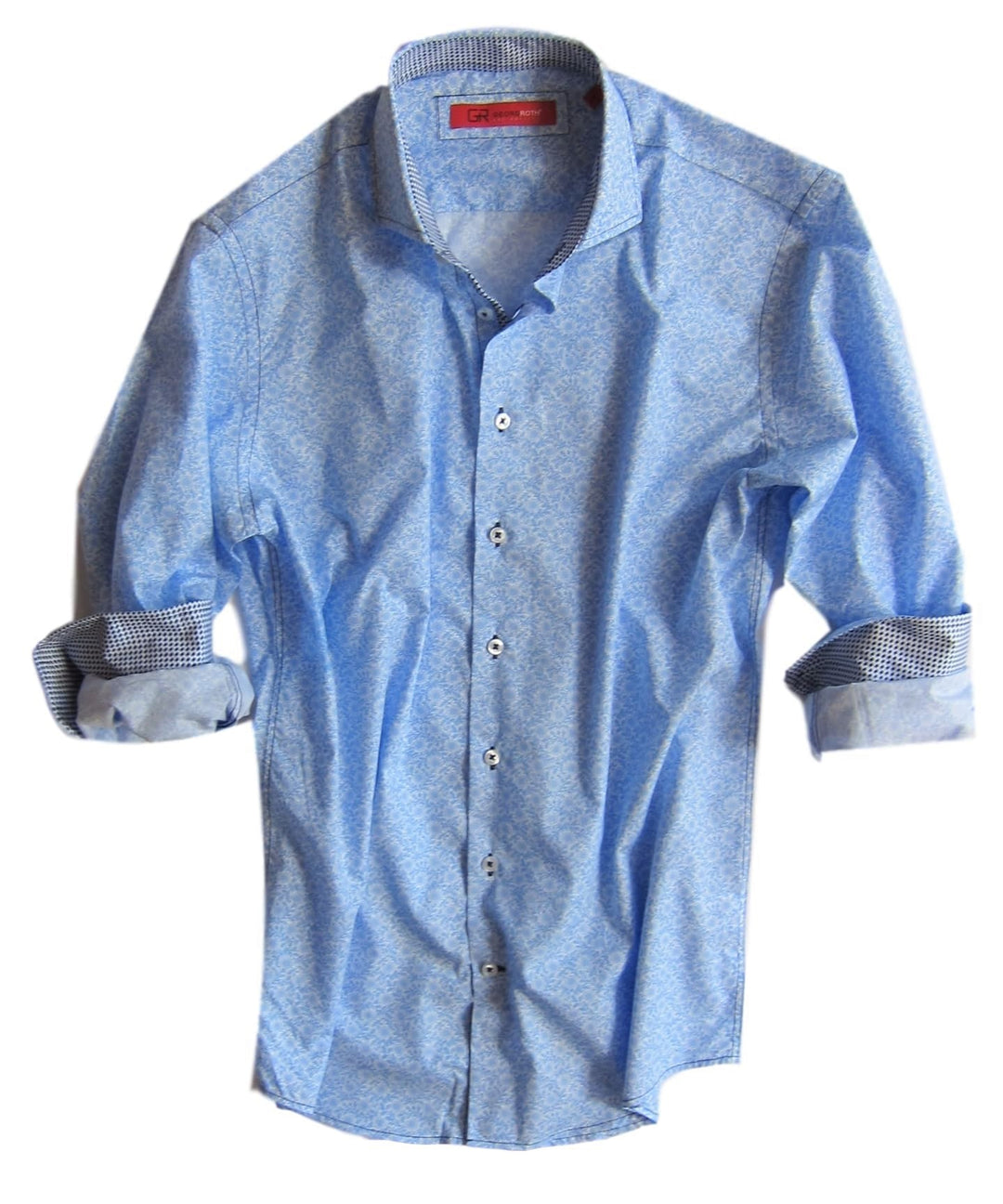 Georg Roth Los Angeles 33000 long sleeve button up Men Shirt mini print