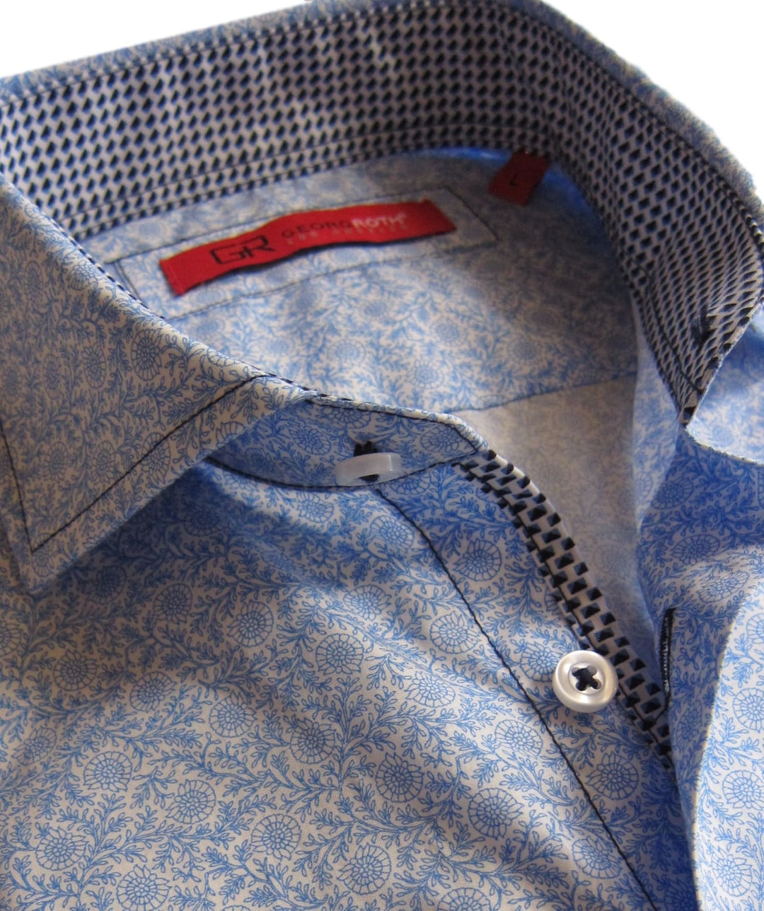 Georg Roth Los Angeles 33000 long sleeve button up Men Shirt mini print