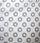 Casual and carefree....!  
You will absolutely love this midnight and white mini print.  
It is a soft cool, crisp Pima cotton fabric for comfort and easy washing.  Great with any jean or pant it will take you anywhere, anytime, day or evening.  
The sleeves having a coordinating white fabric that looks great when the cuffs are rolled.  
A perfect start for the up and coming summer season!
100% Pima Cotton
