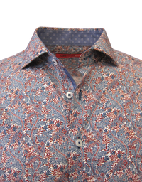 A rich and sophisticated floral on a super soft cotton. Stylish fun with jeans and khakis . Our amazing fit and style lets you wear this gem anywhere, anytime day into evening.
100% Cotton
Machine wash or Dry Clean