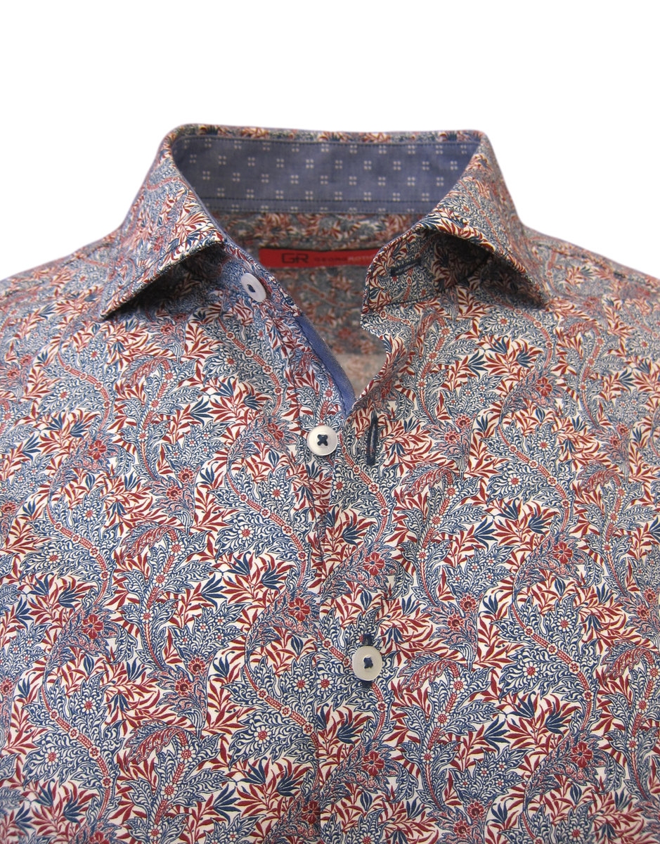 A rich and sophisticated floral on a super soft cotton. Stylish fun with jeans and khakis . Our amazing fit and style lets you wear this gem anywhere, anytime day into evening.
100% Cotton
Machine wash or Dry Clean