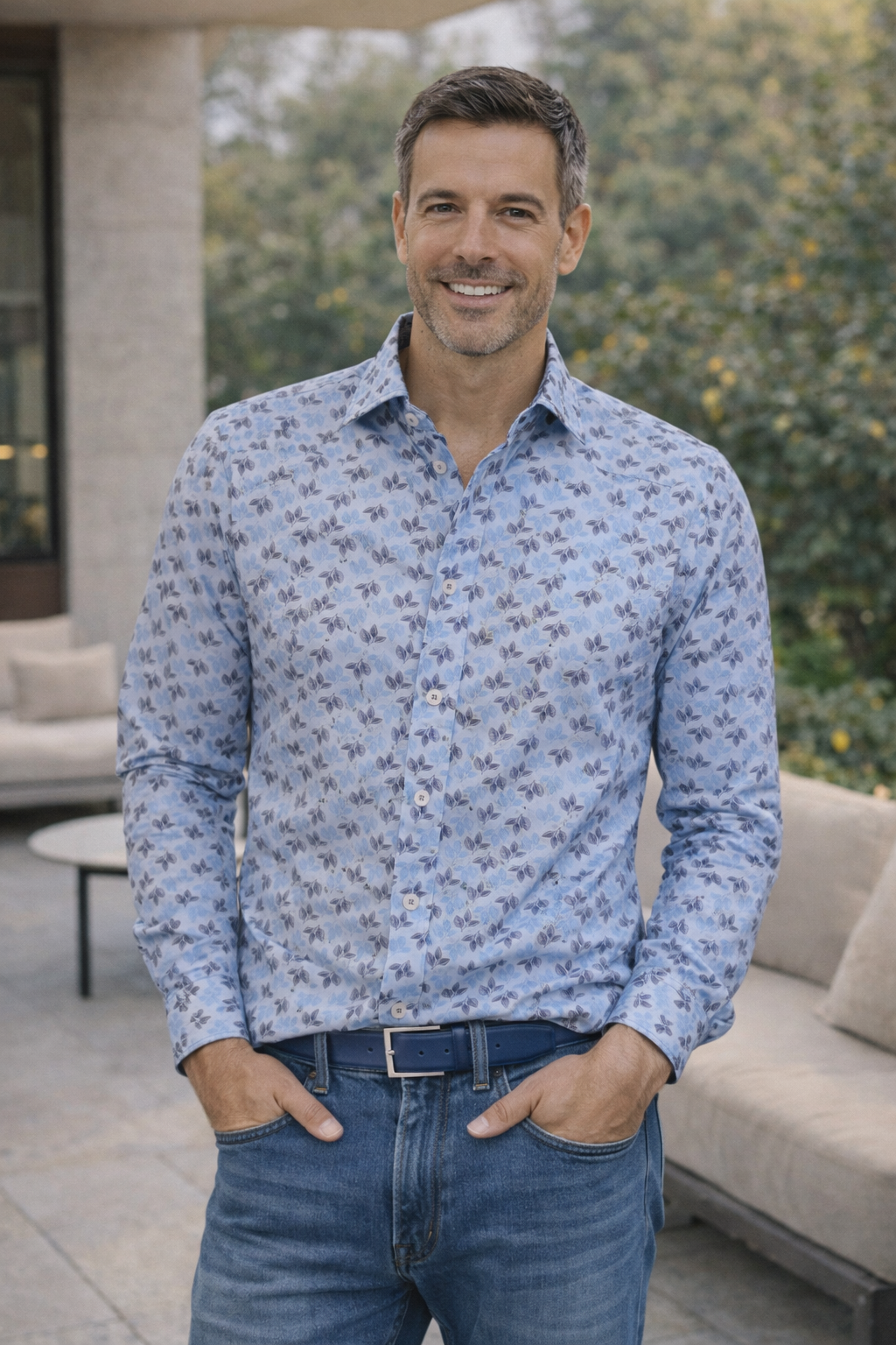 Georg Roth Los Angeles 37030 long sleeve button up Men's Shirt