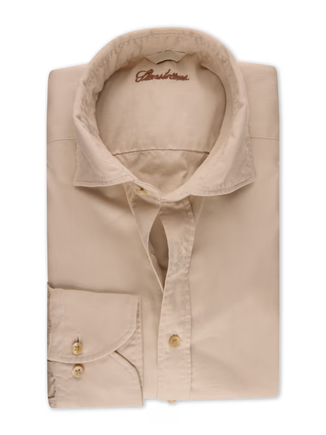 Stenstroms - Twill Button Down - Beige