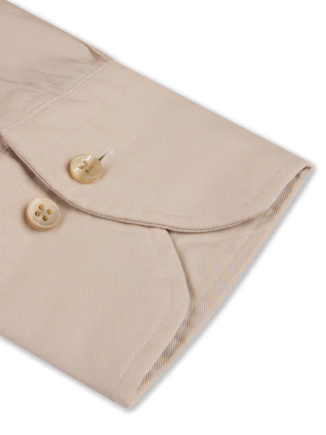 Stenstroms - Twill Button Down - Beige