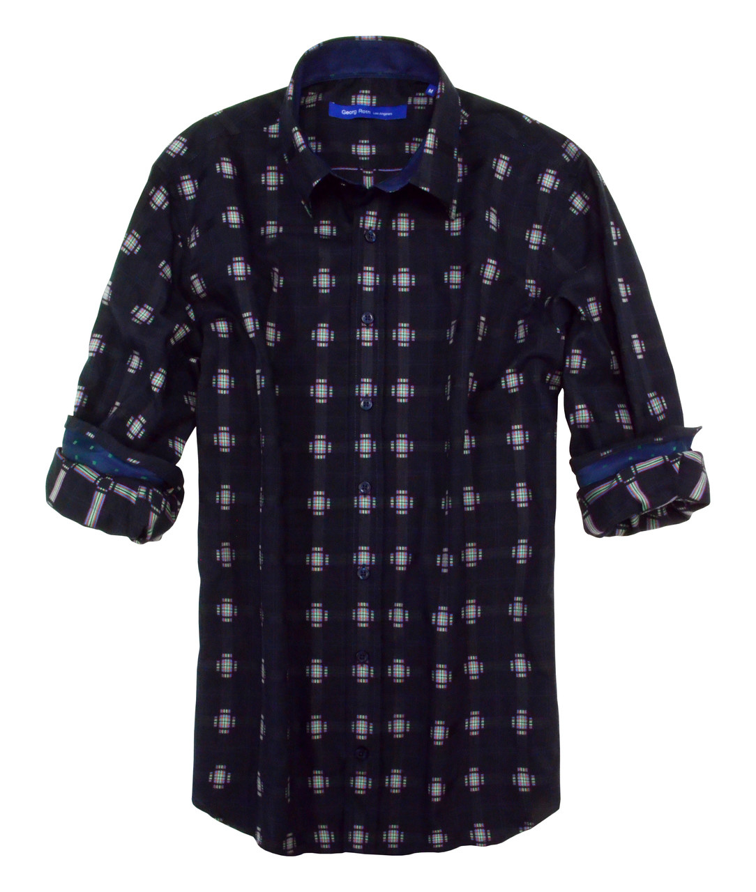 Georg Roth Los Angeles long sleeve button up cotton Men Shirt multi color
