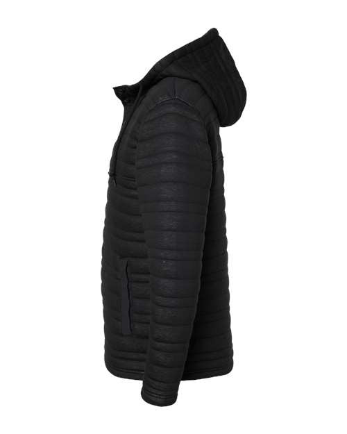 QUILTED HOODIE-QSH-90088-Black