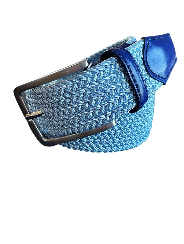Georg Roth Los Angeles Mens Sky Blue Stretch Belt Golf Belt Bonn-5288