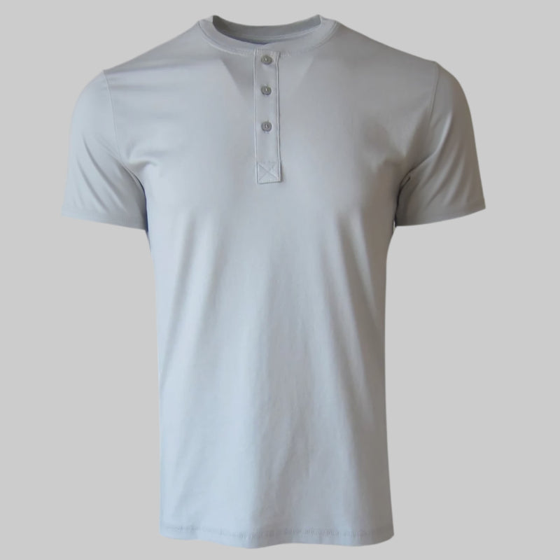Georg Roth Los Angeles - LUXE HENLEY SHORT SLEEVE GARMENT DYED