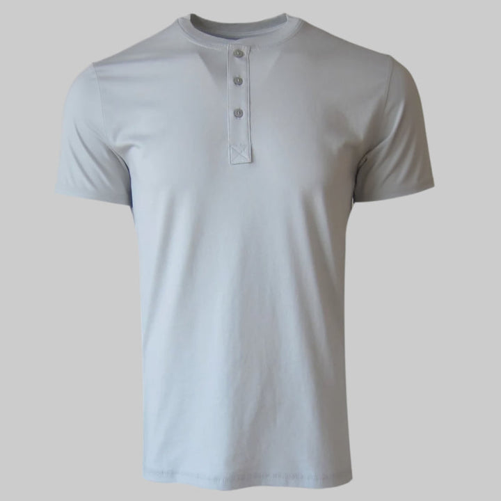 Georg Roth Los Angeles - LUXE HENLEY SHORT SLEEVE GARMENT DYED