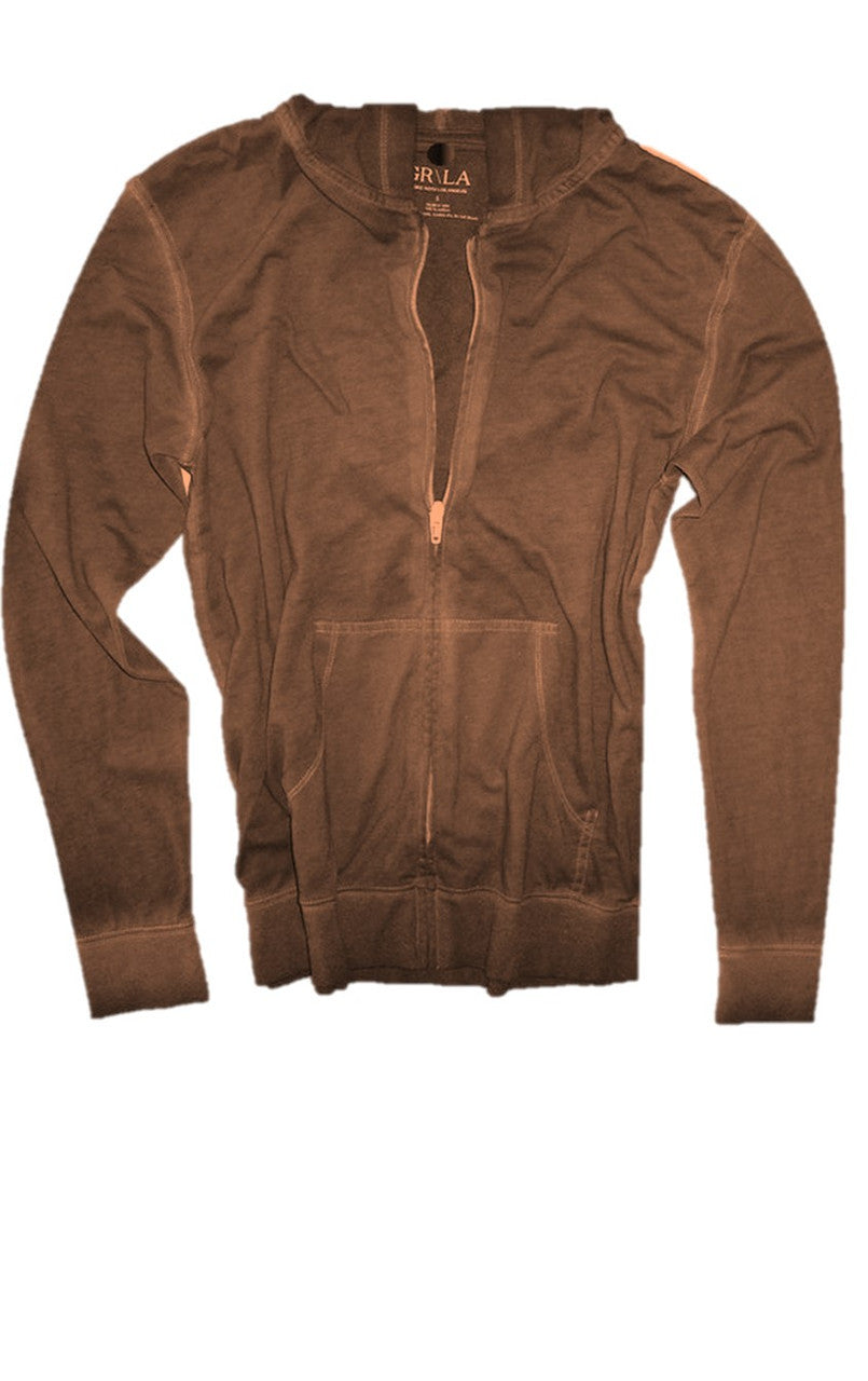 Your go to fashion full zip hoodie has arrived!
A warm and rich shade of coffee brown garment dyed bringing different shades together.
Easy piece that you will just love the comfort and feel.
Pair it with any of our tees and enjoy the layered look of casual comfort.
100% Organic cotton
Hand or Machine wash cold and lay flat to dry (No bleach please)