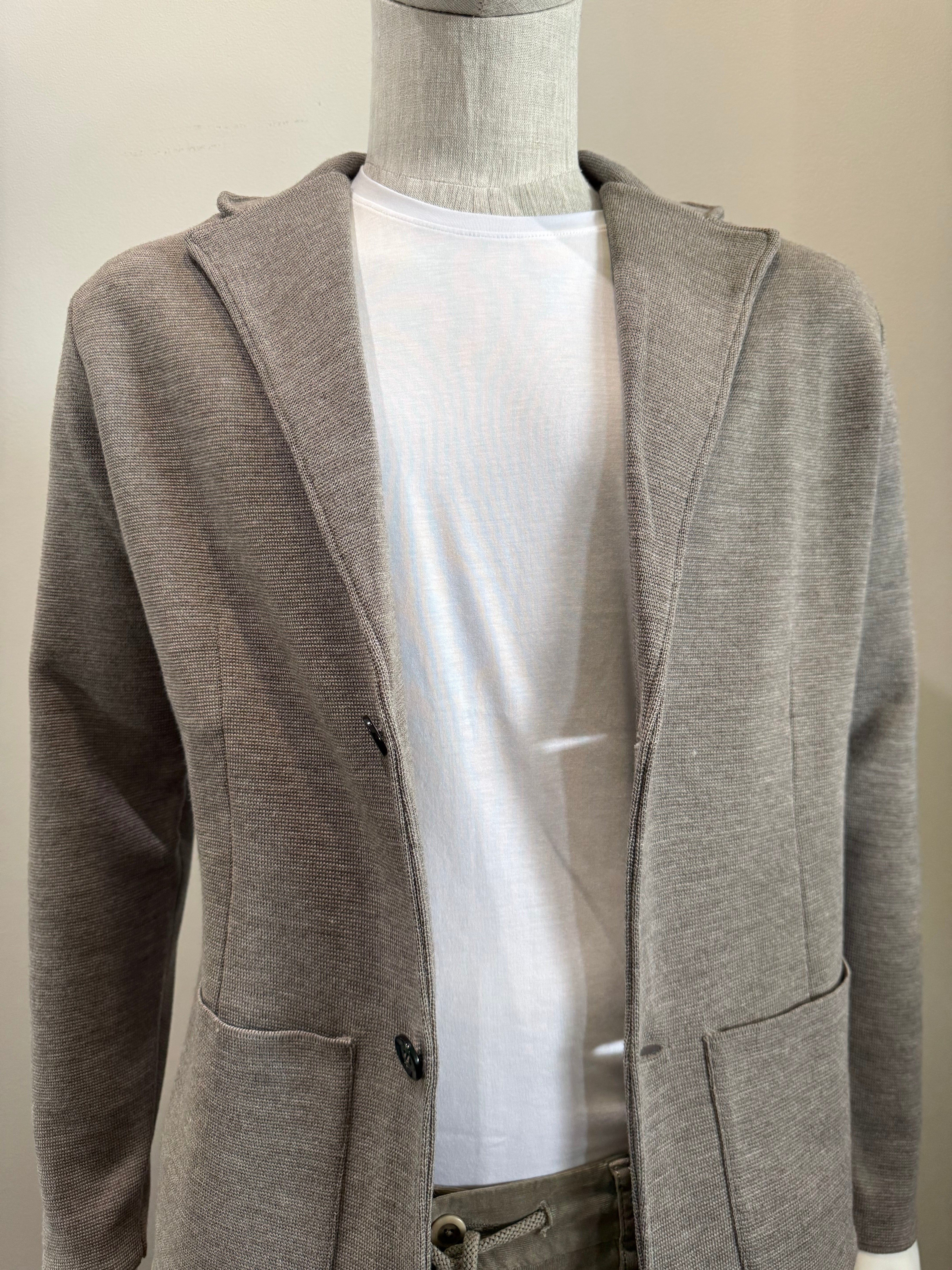 SAND - Merino Wool Knitted Jacket - 243