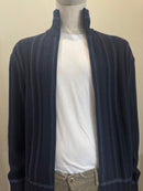 Codice - Cashmere Blend Knit Zip Up - Blue 27