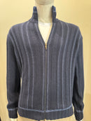 Codice - Cashmere Blend Knit Zip Up - Blue 27