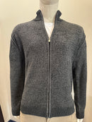 Codice - Velvet Wool Zip Up SW2459 - Black/Charcoal 97