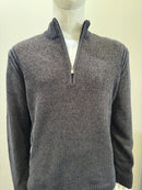 Codice - Velvet Wool Quarter Zip SW2460 - Blue/Brown 27