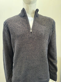 Codice - Velvet Wool Quarter Zip SW2460 - Blue/Brown 27