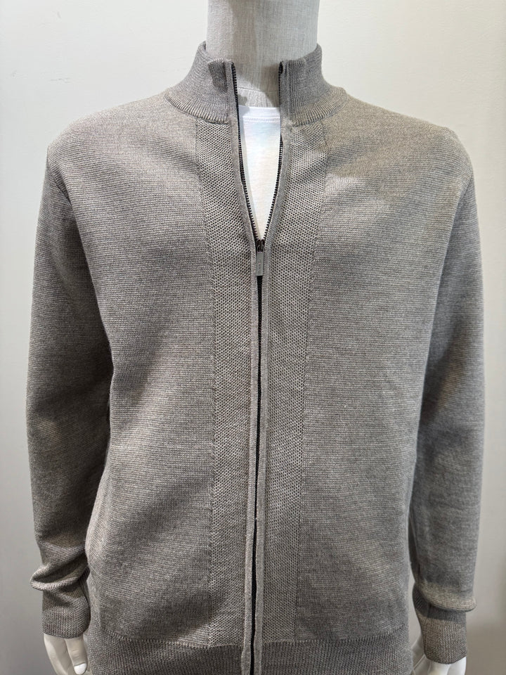 SAND - Knit Zip 5627 - Taupe