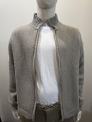 Codice - Cashmere Blend Knit Zip Up AW2449 - Grey 10
