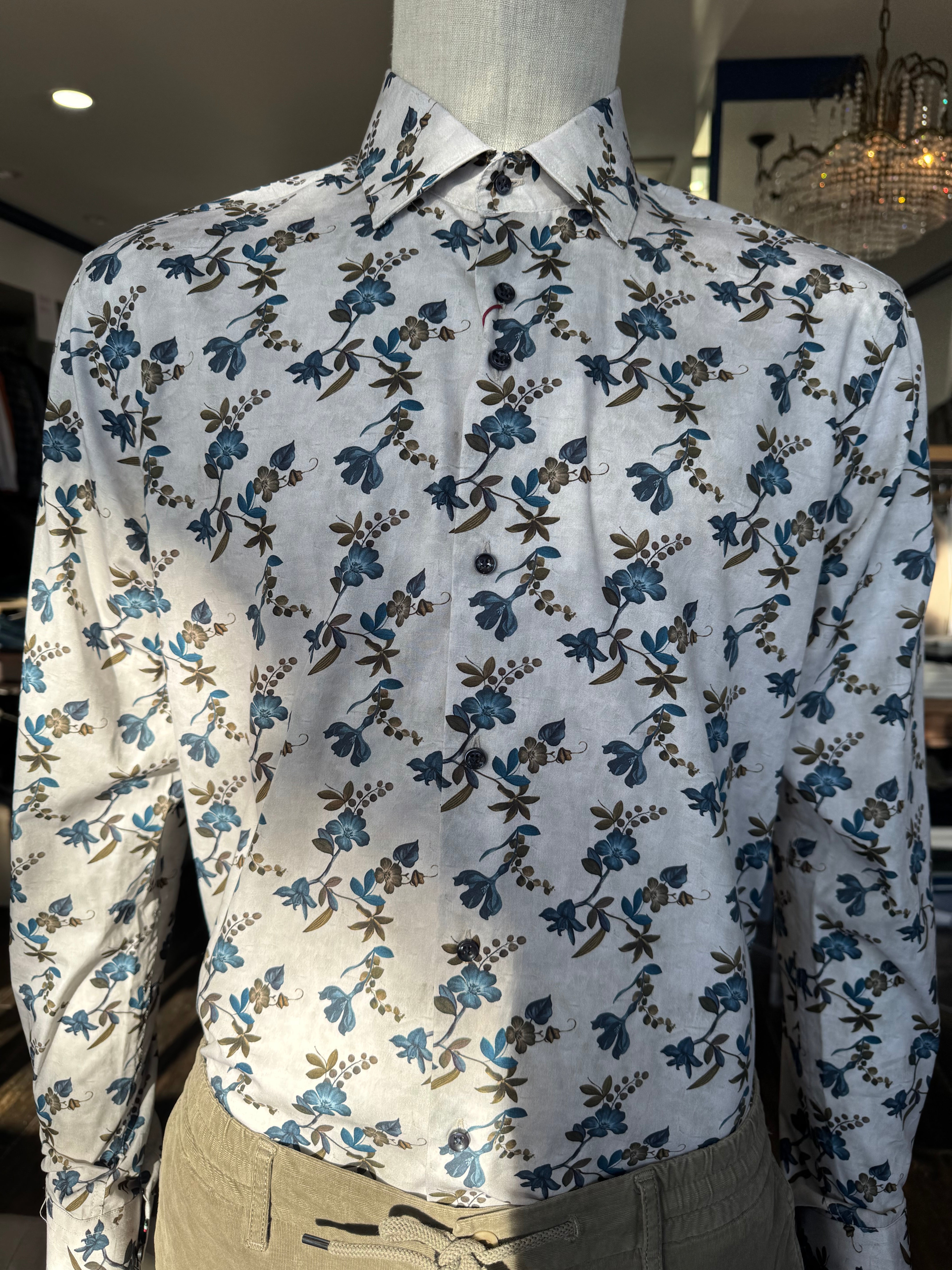 Codice - Long Sleeve Floral Button Down - 095
