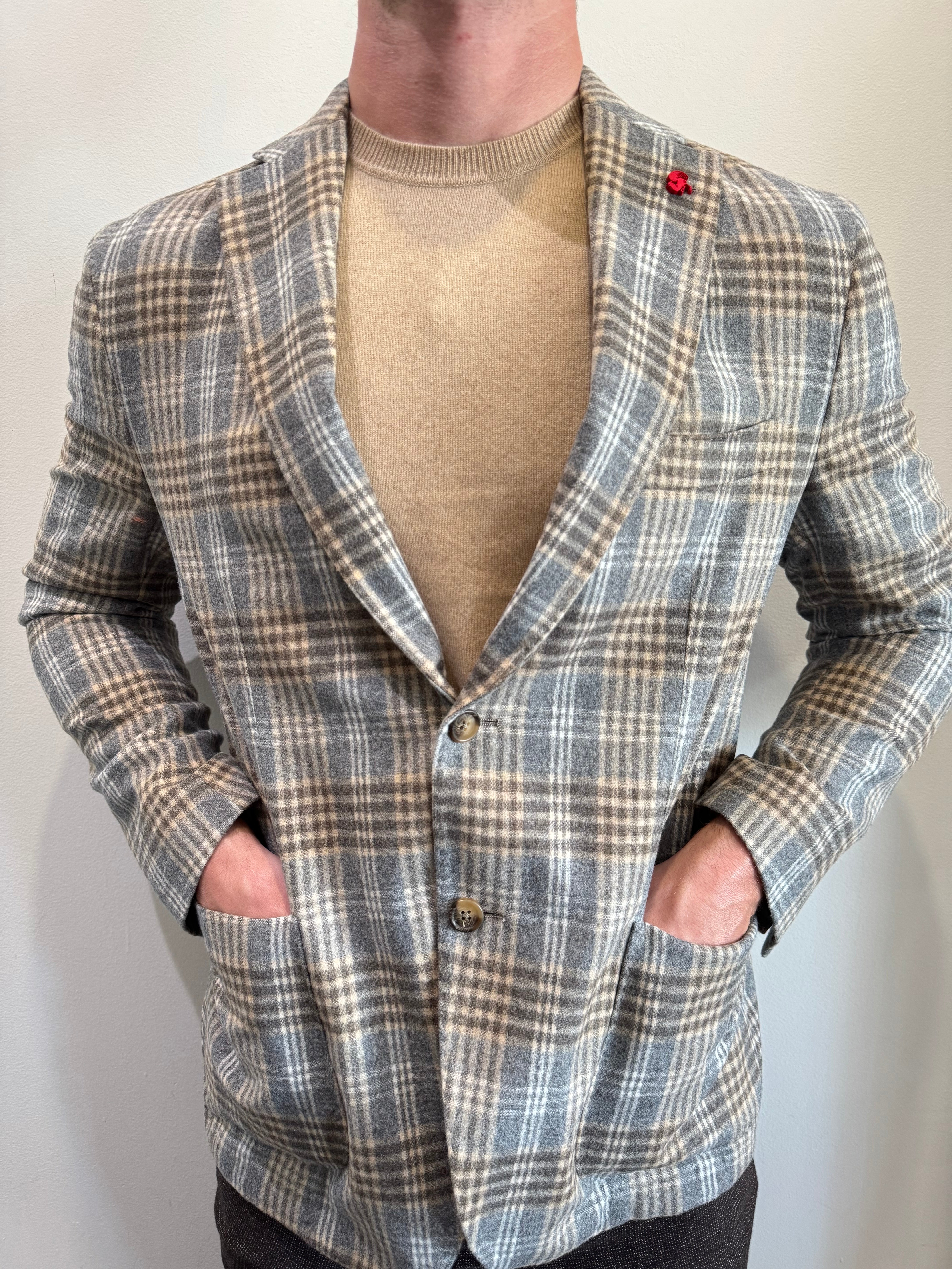 Jerry Key - Wool Jacket - 61 Grey Plaid