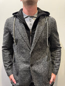 Fradi - 7141 Chevron Jacket - Black/White