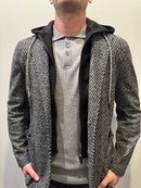 Fradi - 7141 Chevron Jacket - Black/White