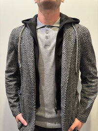 Fradi - 7141 Chevron Jacket - Black/White
