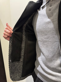Fradi - 7141 Chevron Jacket - Black/White