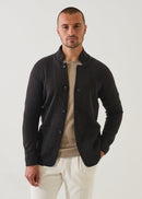 Patrick Assaraf - Double Face Merino Button Front Jacket - Brownie
