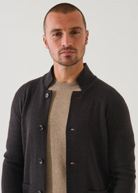 Patrick Assaraf - Double Face Merino Button Front Jacket - Brownie