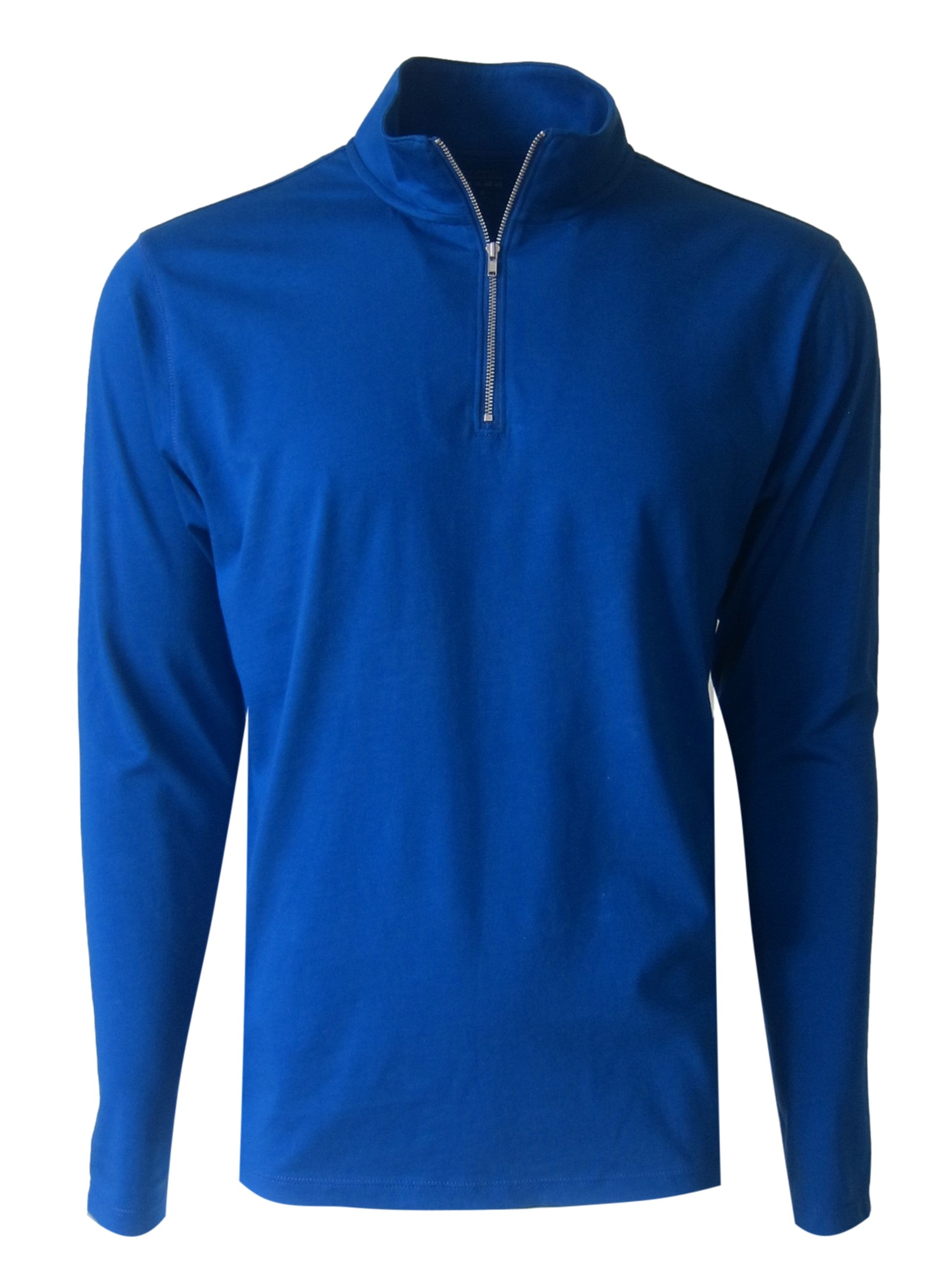 Georg Roth Los Angeles - Luxury Long Sleeves Quarter Zip Pima PLSQZ-5120	SAPPHIRE