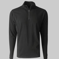 Georg Roth Los Angeles - Luxury Long Sleeves Quarter Zip Pima PLSQZ-9020 Black