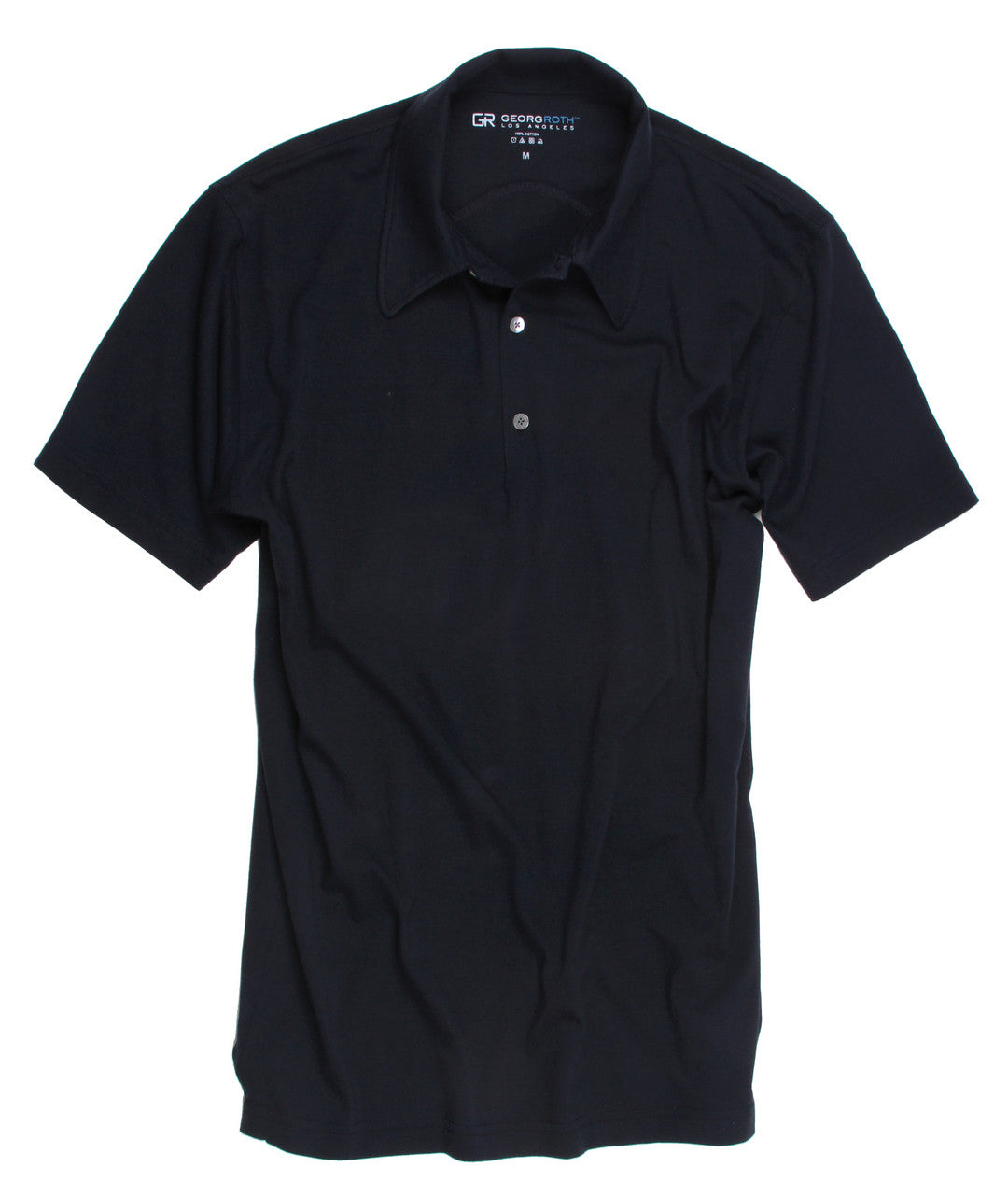 Georg Roth Los Angeles - Luxury Polo Short Sleeves Pima Cotton Mens Polo POSS-5013 Navy