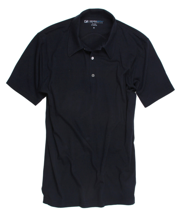 Luxury Polo Short Sleeves Pima Cotton Mens Polo round collar Navy
The World’s Greatest Polo-Shirt
Made of natural materials
Our guarantee:
100% Supercombined Pima Cotton / Organic
Wash UP TO 60 DEGREES Celcius 
Zero percent shrinkage, dryer proof
Maximum maturity of elasticity &amp; shape
Ecological dyes of supreme quality &amp; free of chemicals