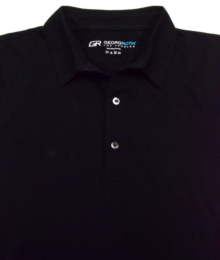 Luxury Polo Short Sleeves Pima Cotton Mens Polo Black

The World’s Greatest
Polo-Shirt classic black
Made of natural materials
Our guarantee:
100% Supercombined Pima Cotton / Organic
Wash UP TO 60 DEGREES Celcius 
Zero percent shrinkage, dryer proof
Maximum maturity of elasticity &amp; shape
Ecological dyes of supreme quality &amp; free of chemicals