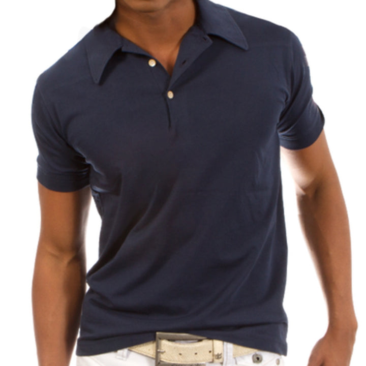 Luxury Polo Short Sleeves Pima Cotton Mens Polo round collar Navy
The World’s Greatest Polo-Shirt
Made of natural materials
Our guarantee:
100% Supercombined Pima Cotton / Organic
Wash UP TO 60 DEGREES Celcius 
Zero percent shrinkage, dryer proof
Maximum maturity of elasticity &amp; shape
Ecological dyes of supreme quality &amp; free of chemicals