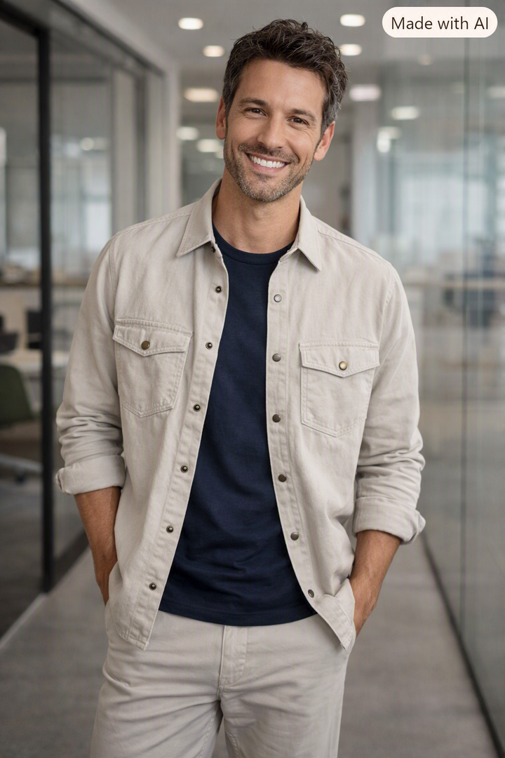 Rye 51 The Chet - Linen Blend Western Shirt Jacket