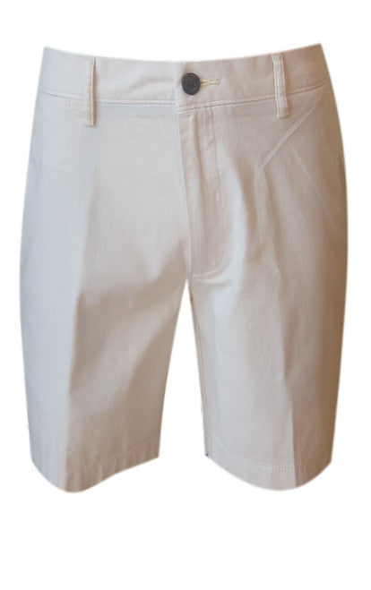 MENS-CHINO-SHORTS W/STRETCH-Oxford-Ecru-SH-1417-Inseam 11"