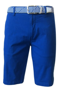 MENS CHINO SHORTS W/ STRETCH - Royal SH-5037-Inseam 11"