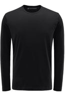 Georg Roth Los Angeles - Luxury Crew-Neck Long Sleeves Pima Cotton Mens T-shirt TCLS-9005 Black